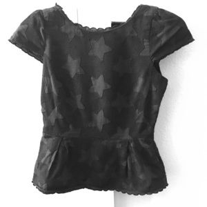 Marc By Marc Jacobs Black Star Blouse